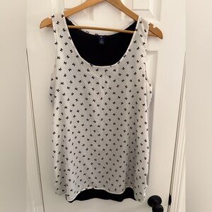 Gap Black Bows Sleeveless Top